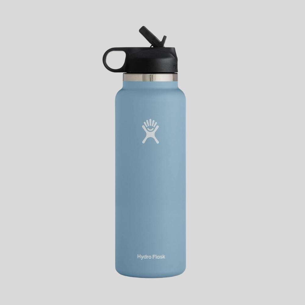 Hydro Flask Wide Mouth Water Bottle with Straw Lid
